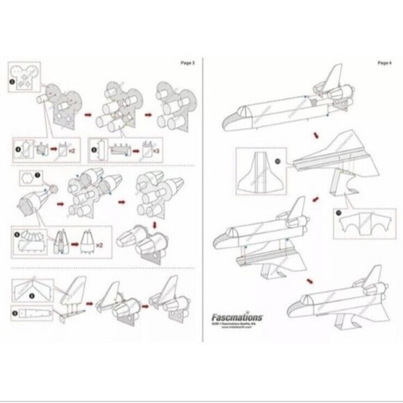 Metal Earth Space Shuttle Atlantis Orbiter Aircraft 3D DIY Model Building Kit - Picture 5 of 8